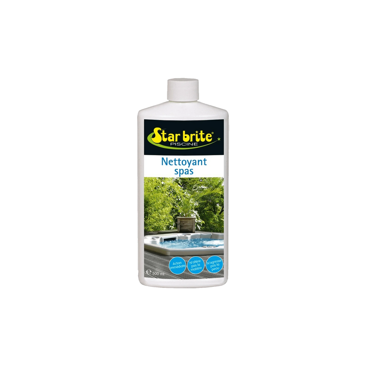 Cleaning product for spas and aquatic equipment with degreasing action.