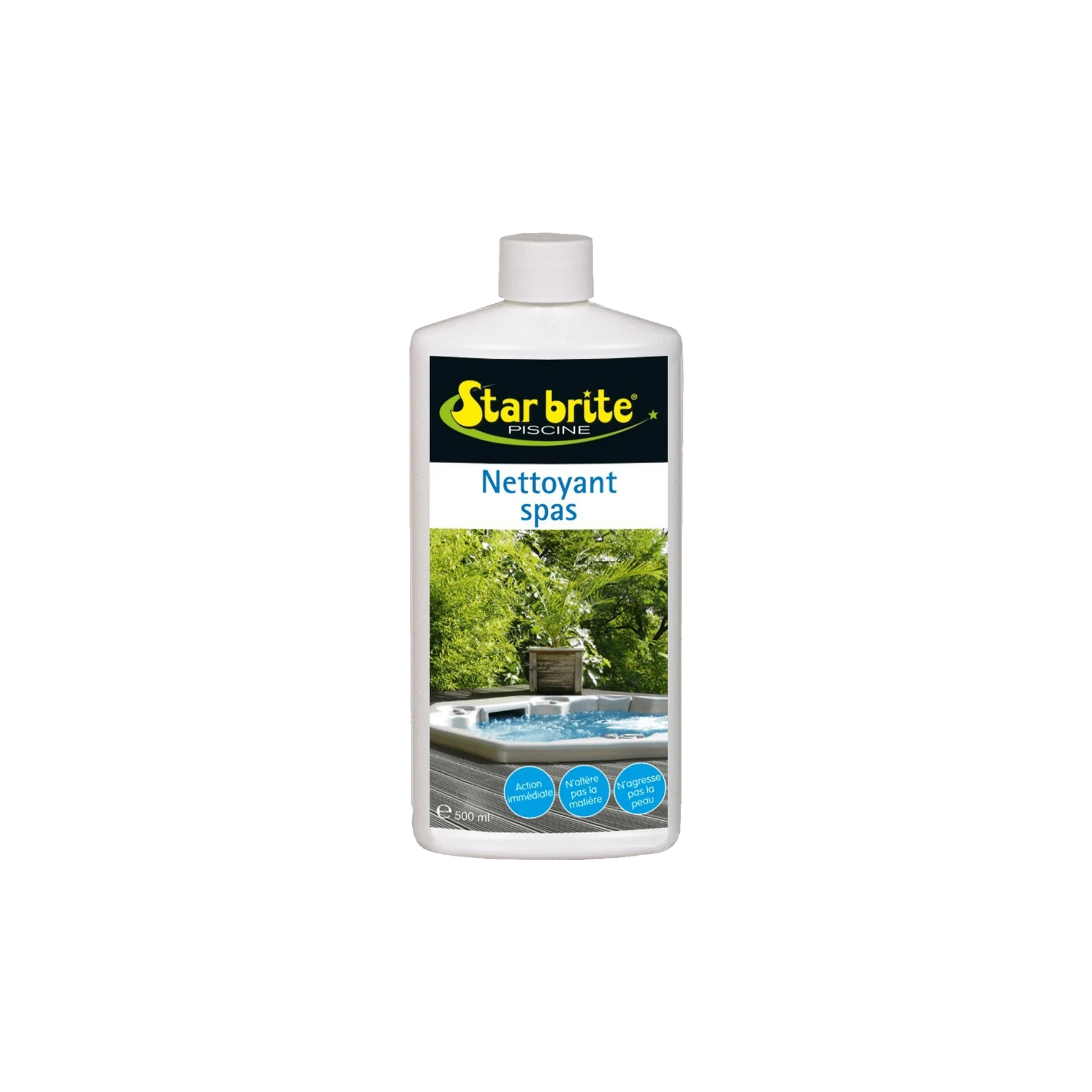 Cleaning product for spas and aquatic equipment with degreasing action.