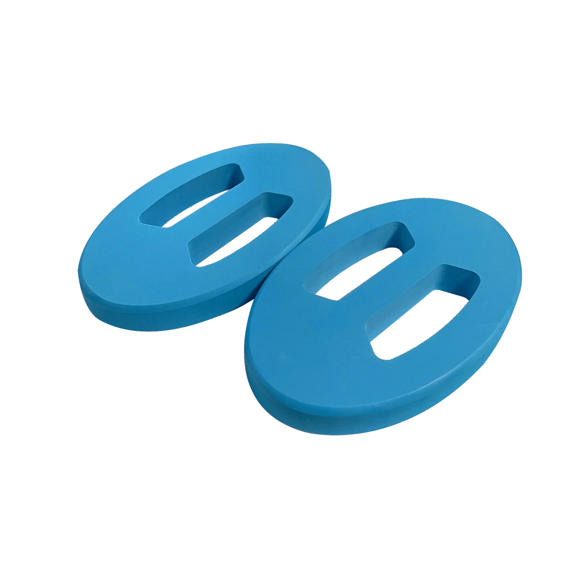 Pair of aquatic rowing discs to strengthen your upper body.