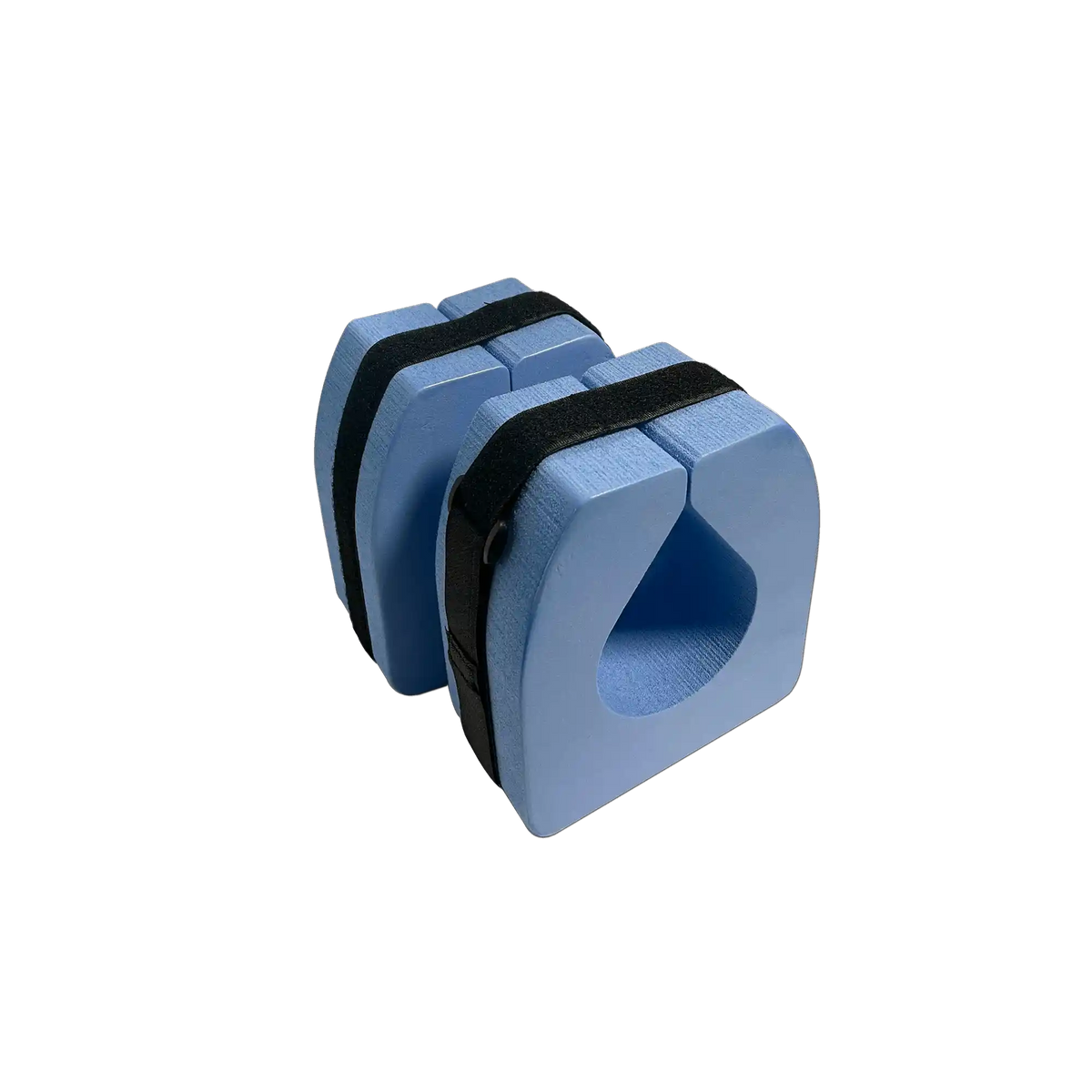 Pair of aquafitness ankle dumbbells with secure fastening