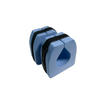 Pair of aquafitness ankle dumbbells with secure fastening